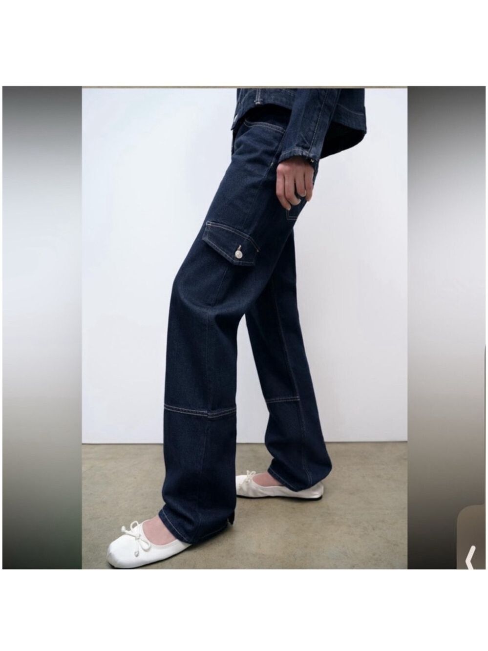 Women's Zara Denim Jeans Size 4 - Picture 2 of 9